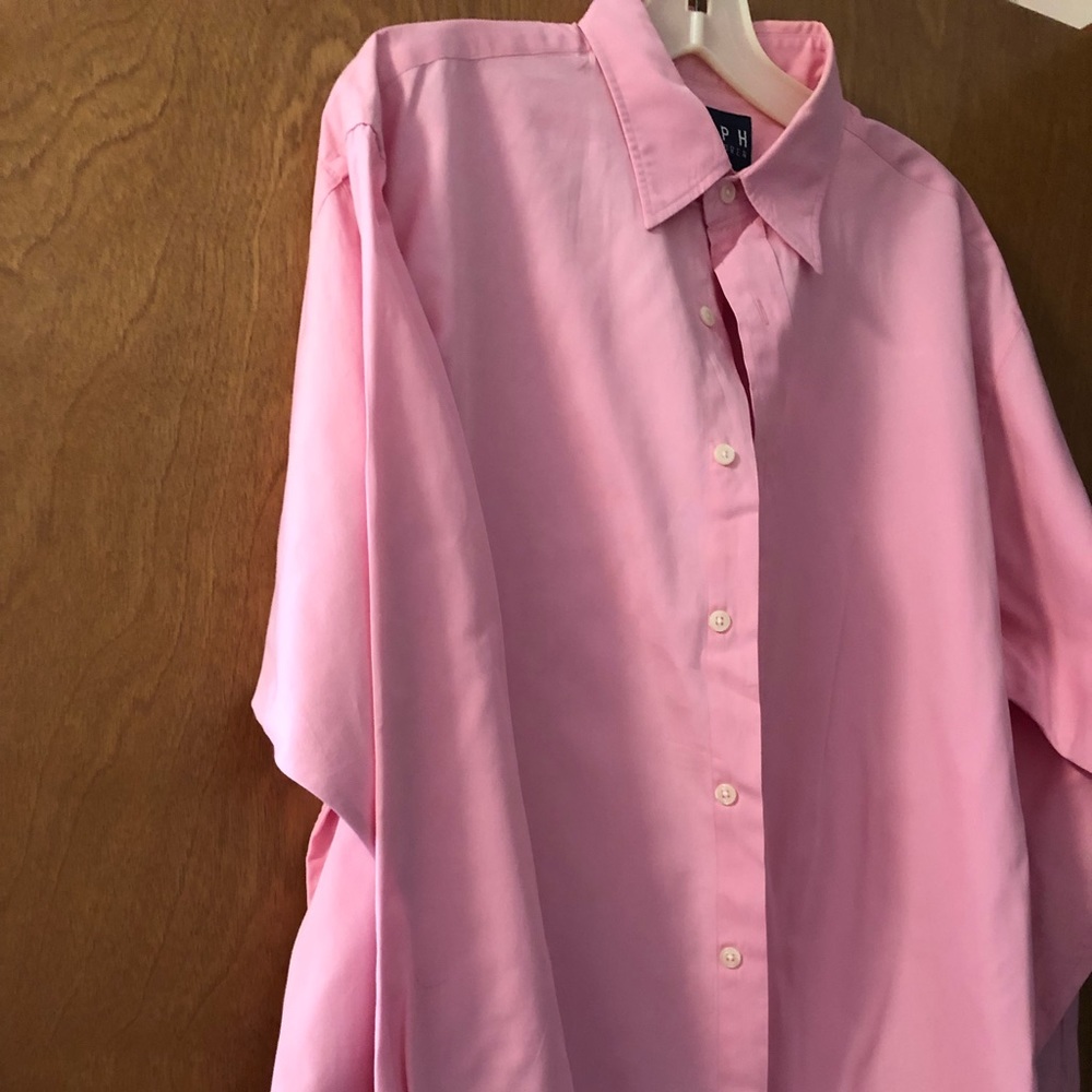 Ralph Lauren pink dress blouse, beautiful with Ralph signature